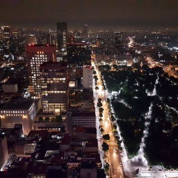 Uitzicht vanaf de Torre Latinoamericana, Centro Historico